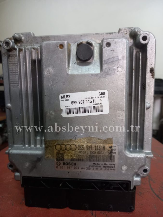Audi A4 A5 A6 Motor Beyni Çıkma ECU (Bosch) 0261S07024, 0 261 S07 024, 8K5907115H, 8K5 907 115 H, 1039S55285, MED17.1, MED171