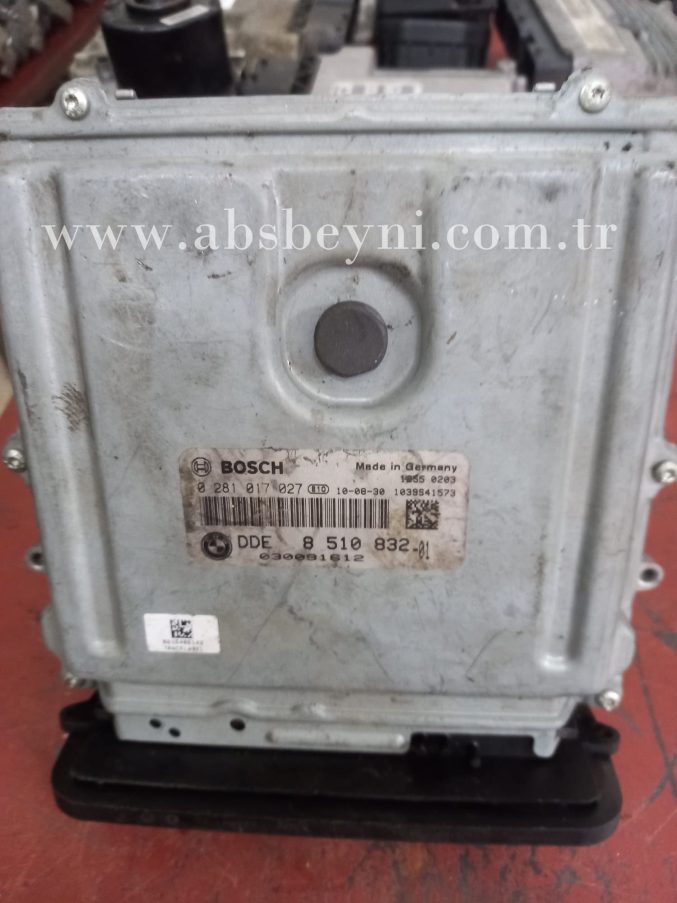 BMW 3 E90 E91 Motor Beyni Çıkma ECU (Bosch) 0281017027, 0281 017 027, 0 281 017 027, DDE8510832, DDE 8510832, DDE851083201, DDE 8510832-01, 8510832