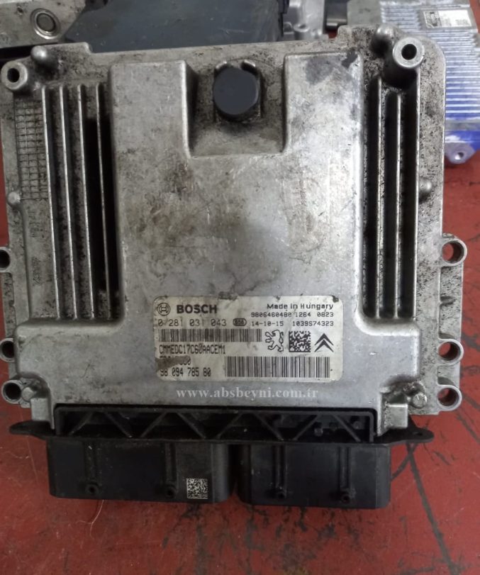 Citroen C4 1.6 HDI Motor Beyni Çıkma ECU (Bosch) 0281031043, 0 281 031 043, 9809478580, 98 094 785 80, 1039S74323