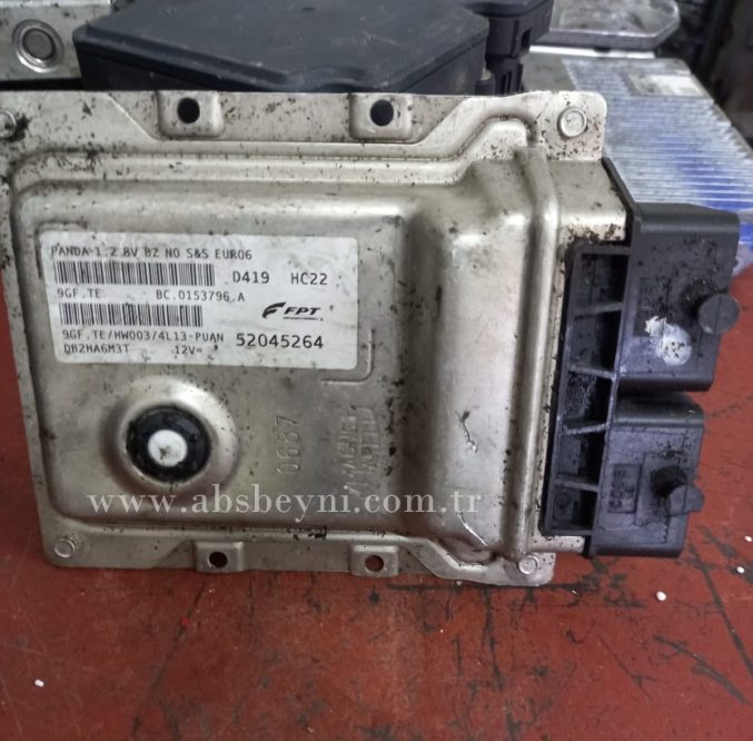 Fiat Panda 1.2 Motor Beyni Çıkma ECU (Magneti Marelli) 52045264, 9GF.TE, 9GFTE, BC.0153796.A, BC0153796A