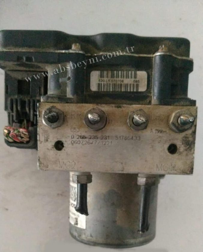 0265950628 ve 0265235231 OEM kodlu Fiat Punto Grande ABS Beyni