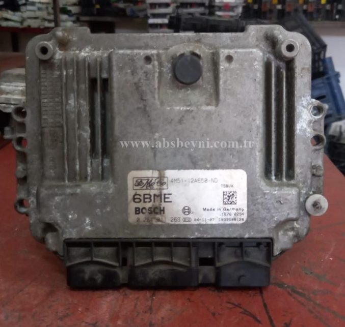 Ford Focus C-Max 1.6 TDCI Motor Beyni Çıkma ECU (Bosch, Fomoco) 0281011263, 0 281 011 263, 0281 011 263, 4M51-12A650-ND, 4M5112A650ND, 1039S08128, 6BME