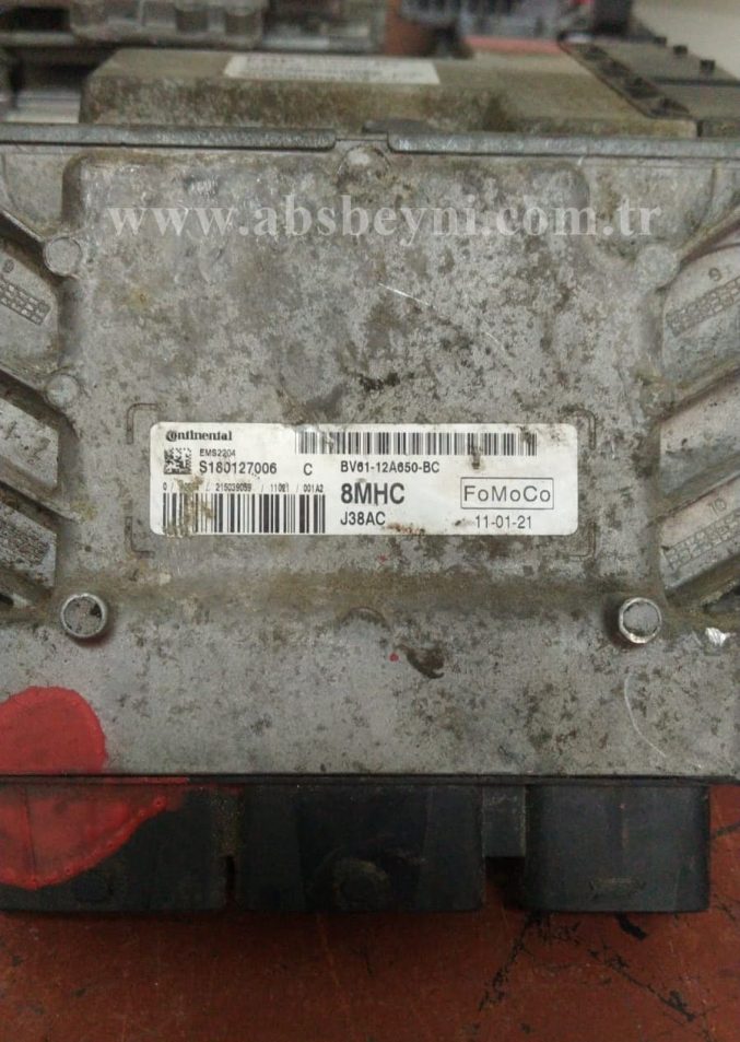 Ford Focus Motor Beyni Çıkma ECU (Continental, Fomoco) S180127006-C, S180127006C, S180127006, BV61-12A650-BC, BV6112A650BC, EMS2204, 8MHC, J38AC