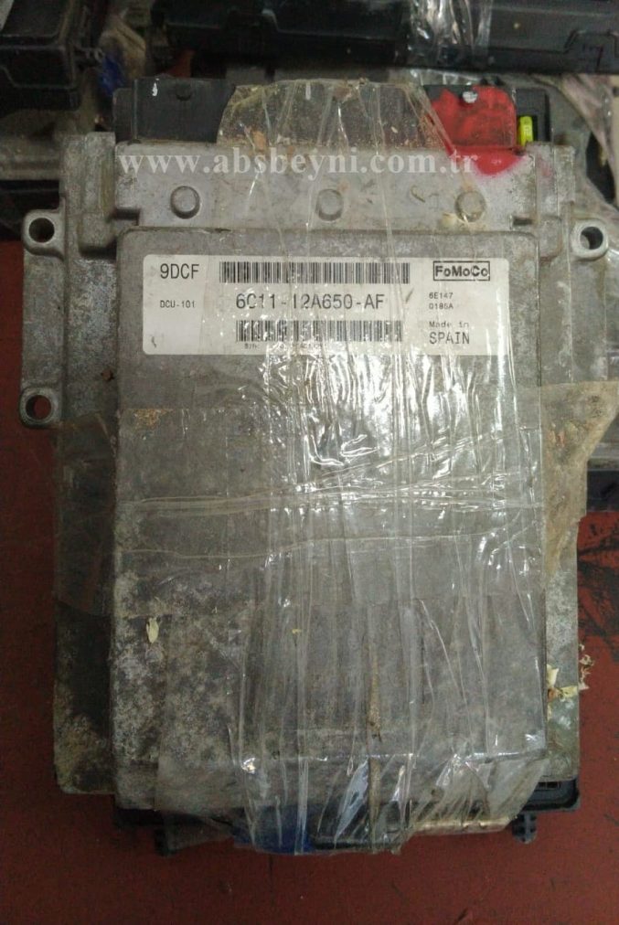 Ford Transit 2.4 TDCI Motor Beyni Çıkma ECU (Fomoco) 6C11-12A650-AF, 6C1112A650AF, DCU-101, DCU101,9DCF, 0185A