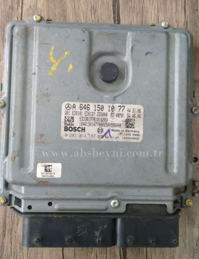 A6461501077 0281014187 kodlu Mercedes Vito Motor Beyni