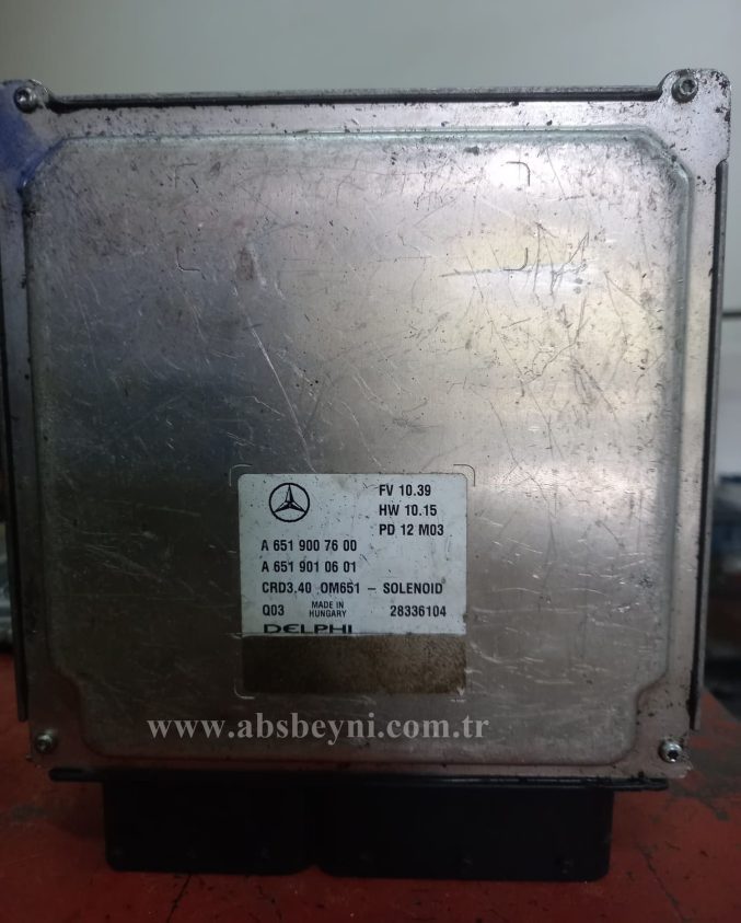 Mercedes W246 B180 CDI Motor Beyni Çıkma ECU (Delphi) A6519007600, A 651 900 76 00, A6519010601, A 651 901 06 01, 28336104, CRD3.40 OM651 SOLENOID