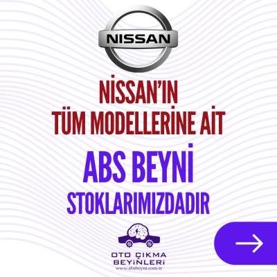 Nissanın Tüm Modellerine Ait ABS Beyni Stoklarımızdadır