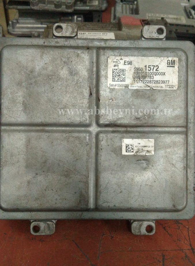 Opel Astra Motor Beyni Çıkma ECU (Continental) 55501572, 5550 1572, 1310101000000X, 395357783, 55499359