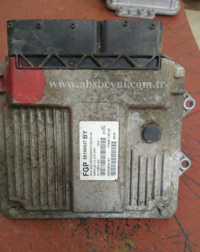 Opel Corsa Meriva 1.3 CDTI Motor Beyni Çıkma ECU (Magneti Marelli) 55198927BY, 55198927 BY, 55198927, FGP55198927BY, FGP 55198927 BY, MJD 6O2.M1, MJD6O2.M1,