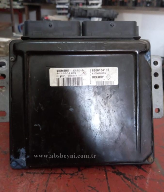 Renault Clio 1.6 Motor Beyni Çıkma ECU (Siemens) S118301109, S118301109A, S118301109 A, 8200164131, 8200080285, SIRIUS34, SIRIUS 34