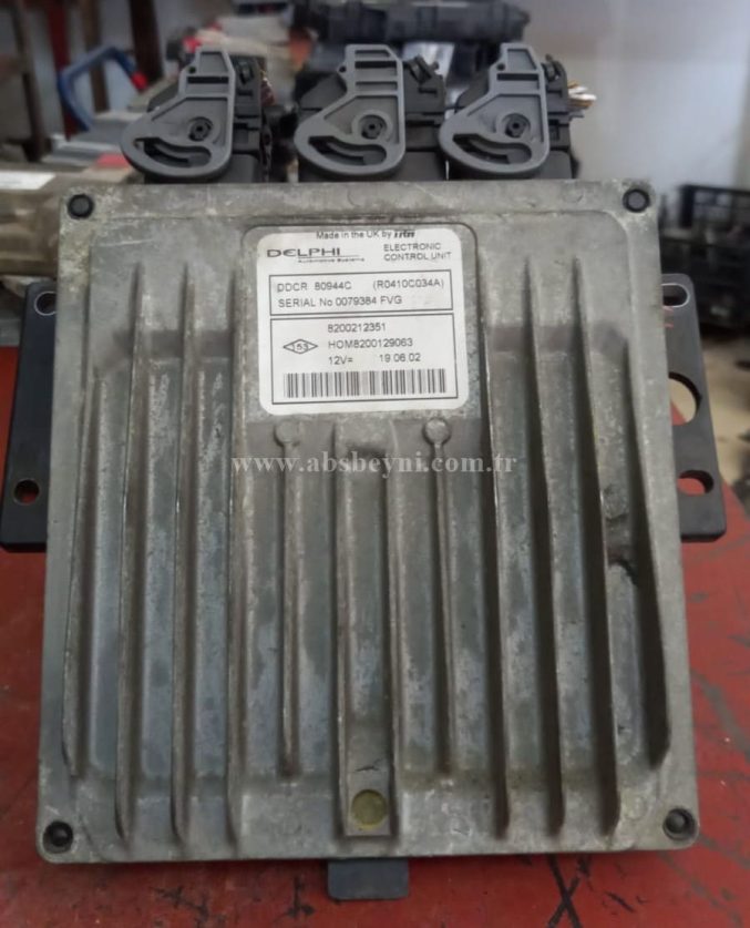 Renault Clio 2 Kangoo 1.5 DCI Motor Beyni Çıkma ECU (Delphi) 8200212351, R0410C034A, HOM8200129063, DDCR 80944C, DDCR80944C