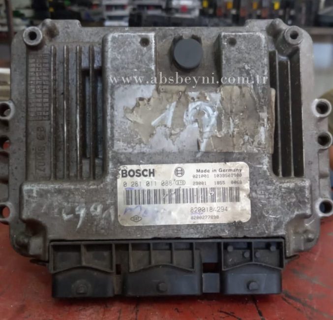 Renault Megane Scenic 1.9 DCI Motor Beyni Çıkma ECU (Bosch) 0281011088, 0 281 011 088, 8200184294, 8200277898, 1039S01300
