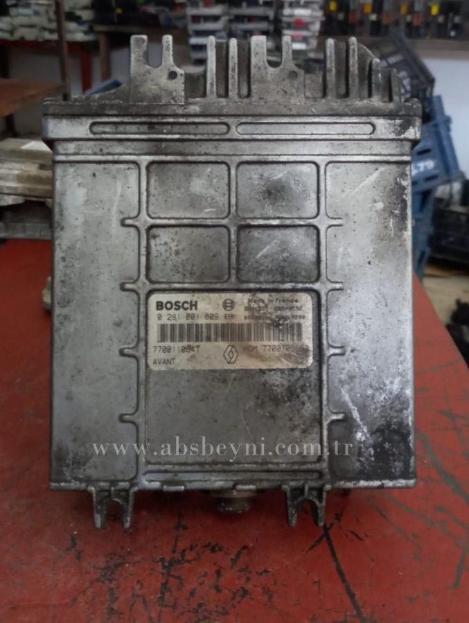 Renault Megane Scenic 1.9 Motor Beyni Çıkma ECU (Bosch) 0281001809, 0 281 001 809, HOM7700105953, HOM 7700105953, 7700105953, 7700110647 Renault Megane Scenic 1.9 Motor Beyni Çıkma ECU (Bosch) 0281001809, 0 281 001 809, HOM7700105953, HOM 7700105953, 7700105953, 7700110647