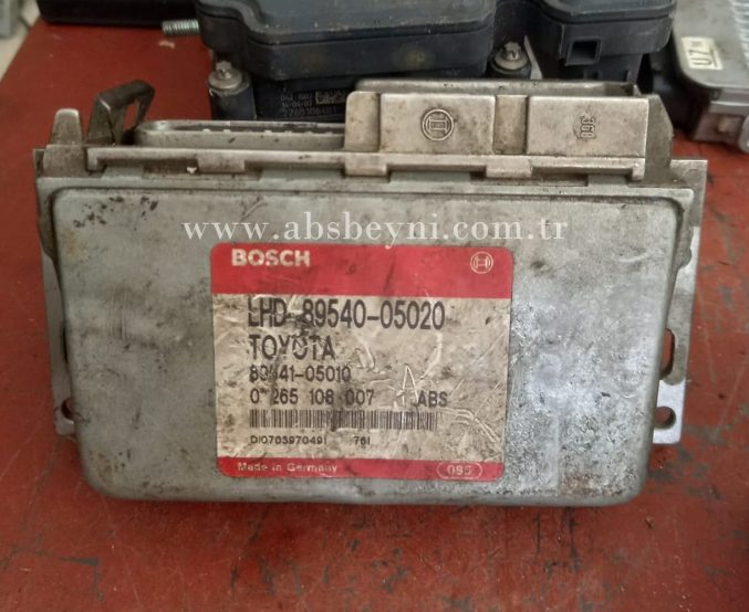 Toyota Carina ABS Beyni Çıkma (Bosch) 89540-05020, 8954005020, 0265108007, 0 265 108 007, 89541-05010, 8954105010, LHD 89540-05020, LHD 8954005020, LHD8954005020
