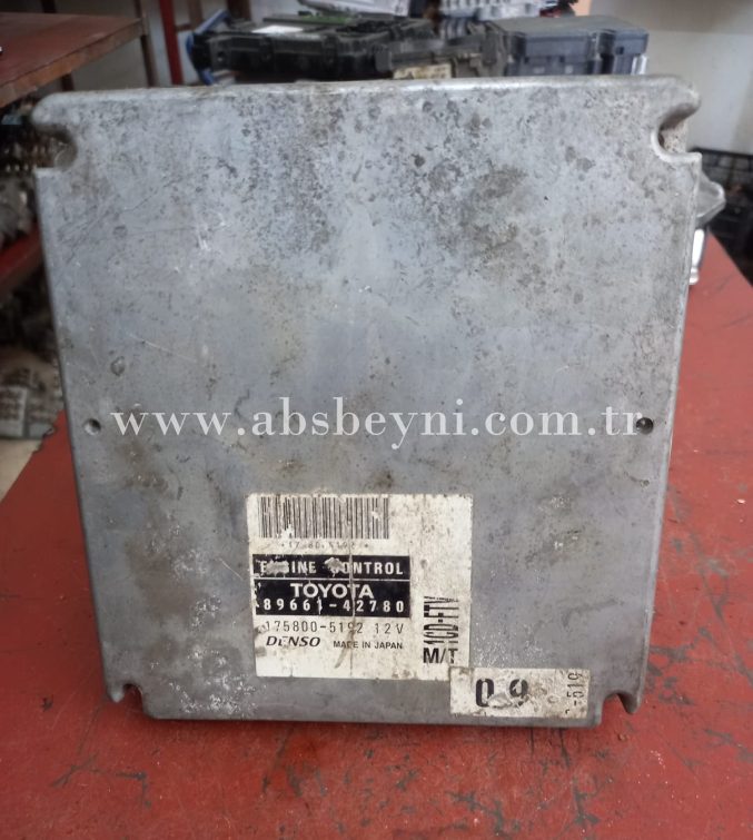 Toyota Rav4 2.0 Motor Beyni Çıkma ECU (Denso) 89661-42780, 8966142780, 175800-5192, 1758005192 RAV 4