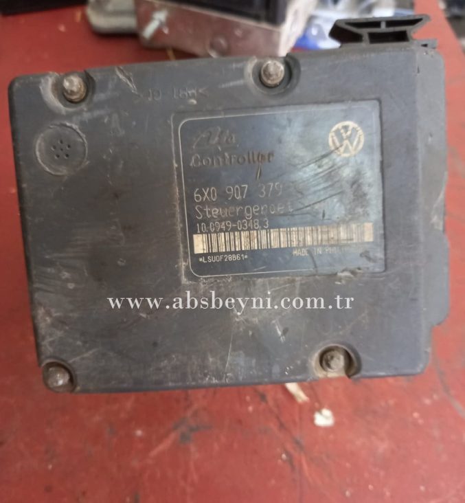 VW Golf 4 Polo Seat İbiza Skoda Fabia ABS Beyni Çıkma (ATE) 6X0907379B, 6X0 907 379 B, 6X0614117, 6X0 614 117, 10.0949-0348.3, 100949-03483, 10094903483, 10.0204-019