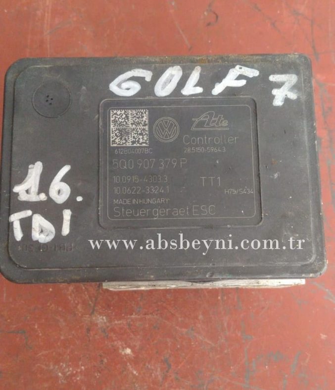 VW Golf 7 Audi A3 ABS Beyni Çıkma (ATE) 5Q0907379P, 5Q0 907 379 P, 5Q0614517N, 5Q0 614 517 N, 10.0915-4303.3, 10091543033, 10.0622-3324.1, 10062233241