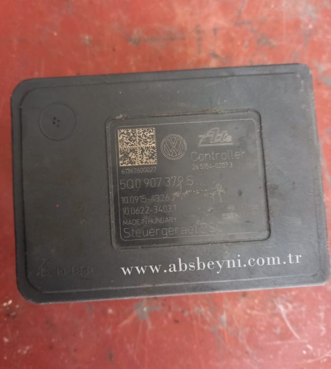 VW Golf 7 Audi A3 ABS Beyni Çıkma (ATE) 5Q0907379S, 5Q0 907 379 S, 5Q0614517R, 5Q0 614 517 R, 10.0220-0293.4, 100220-02934, 10022002934, 10.0915-4326.3 T, 10.0915-43