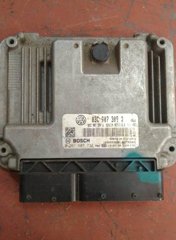 VW Tiguan Passat CC Scirocco 1.4 TSI Çıkma Motor Beyni 03C907309Q 0261S07732 BENZIN MED17.5.5 Bosch 03C 907 309 Q 0 261 S07 732