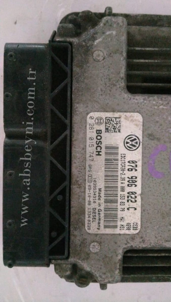 Volkswagen Crafter Motor Beyni 076906022C 0281015747 (1) Volkswagen Crafter Motor Beyni 076906022C 0281015747