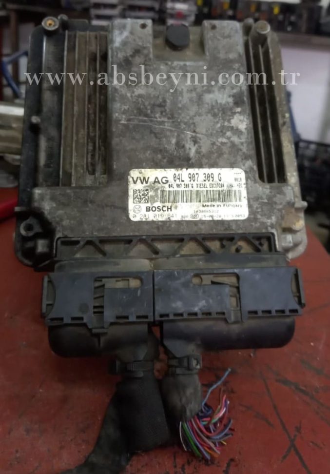 Volkswagen Golf Jetta 2.0 TDI Motor Beyni Çıkma ECU (Bosch) 04L907309G, 04L 907 309 G, 0281019641, 0 281 019 641, 0281 019 641, EDC17C64
