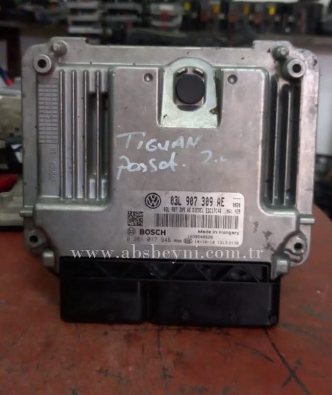 Volkswagen Passat Tiguan 2.0 Motor Beyni Çıkma ECU (Bosch) 03L907309AE, 03L 907 309 AE, 0281017946, 0 281 017 946, 0281 017 946, EDC17C46