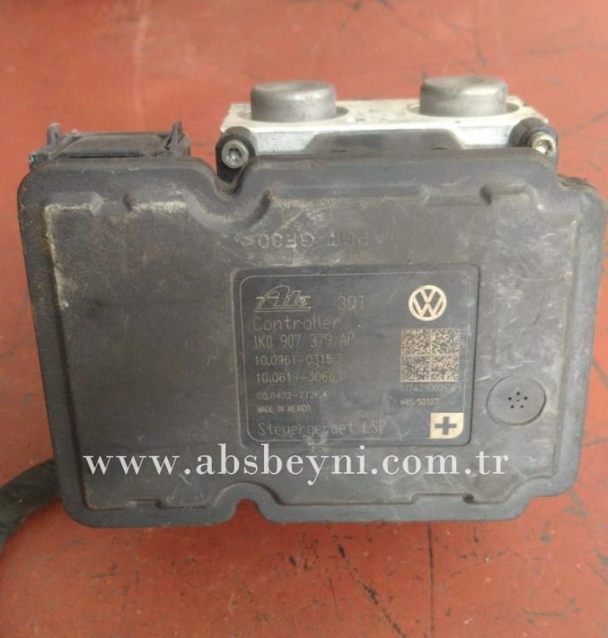 Volkswagen Scirocco Passat Jetta Golf Audi A3 ABS Beyni Çıkma (ATE) 1K0907379AP, 1K0 907 379 AP, 1K0614517BK, 1K0 614 517 BK, 10.0619-3066.1, 100619-30661, 100619306