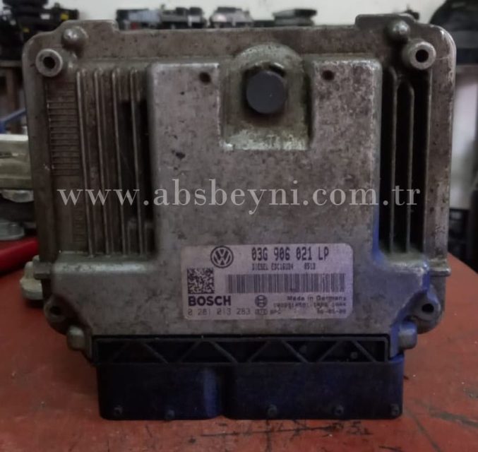 Volkswagen Seat Audi Motor Beyni Çıkma ECU (Bosch) 03G906021LP, 03G 906 021 LP, 0281013283, 0 281 013 283, 1039S14581
