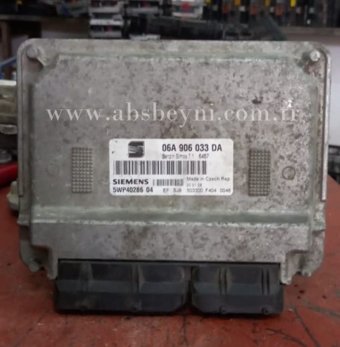 Volkswagen Seat Motor Beyni Çıkma ECU (Siemens) 06A906033DA, 06A 906 033 DA, 5WP4028604, 5WP40286 04, 5WP40286, Benzin Simos 7.1, SIMOS7.1